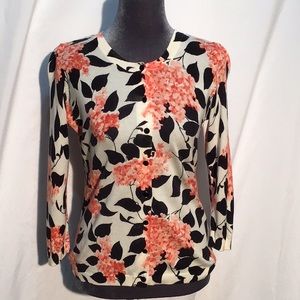 Talbots floral print sweater size P